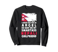 Funny Smartass Nepali Girlfriend Nepal Flag Sudadera