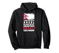 Funny Smartass Nepali Girlfriend Nepal Flag Sudadera con Capucha