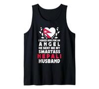 Funny Smartass Nepali Husband Nepal Flag Spouses Camiseta sin Mangas