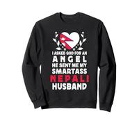 Funny Smartass Nepali Husband Nepal Flag Spouses Sudadera