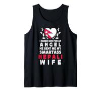 Funny Smartass Nepali Wife Nepal Flag Spouses Camiseta sin Mangas