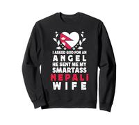 Funny Smartass Nepali Wife Nepal Flag Spouses Sudadera