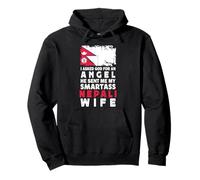 Funny Smartass Nepali Wife Nepal Flag Spouses Sudadera con Capucha