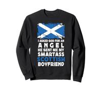 Funny Smartass Scottish Boyfriend Scotland Flag Sudadera
