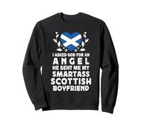 Funny Smartass Scottish Boyfriend Scotland Flag Sudadera