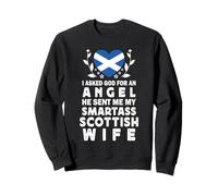Funny Smartass Scottish Wife Scotland Flag Spouses Sudadera