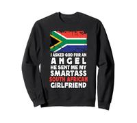 Funny Smartass South African Girlfriend South Africa Flag Sudadera