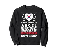 Funny Smartass South Korean Boyfriend South Korea Flag Sudadera
