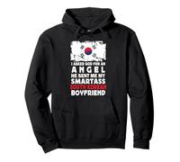 Funny Smartass South Korean Boyfriend South Korea Flag Sudadera con Capucha