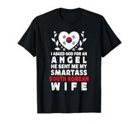 Funny Smartass South Korean Wife South Korea Flag Spouses Camiseta