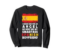 Funny Smartass Spanish Boyfriend Spain Flag Sudadera
