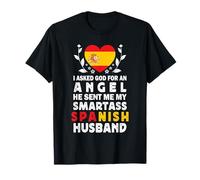 Funny Smartass Spanish Husband Spain Flag Spouses Camiseta