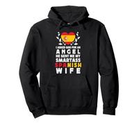 Funny Smartass Spanish Wife Spain Flag Spouses Sudadera con Capucha