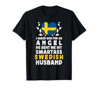 Funny Smartass Swedish Husband Sweden Flag Spouses Camiseta