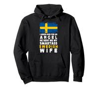 Funny Smartass Swedish Wife Sweden Flag Spouses Sudadera con Capucha
