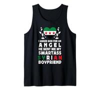 Funny Smartass Syrian Boyfriend Syria Flag Camiseta sin Mangas