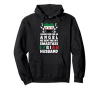 Funny Smartass Syrian Husband Syria Flag Spouses Sudadera con Capucha