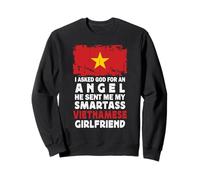Funny Smartass Vietnamese Girlfriend Vietnam Flag Sudadera