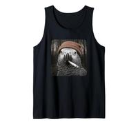 Funny Smoking African Parrot Meme Cigarette Grunge Beanie Camiseta sin Mangas