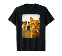 Funny Smoking Cat Meme Cigarette Cat Hilarious Cats Gang Camiseta