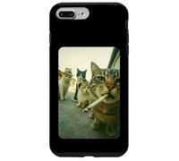 Funny Smoking Cat Meme Cigarette Cat Hilarious Cats Gang Carcasa para iPhone 7 Plus/8 Plus