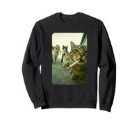 Funny Smoking Cat Meme Cigarette Cat Hilarious Cats Gang Sudadera