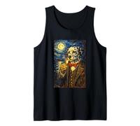 Funny Smoking Dalmatian Artwork Vintage Dog Meme in Suit Camiseta sin Mangas