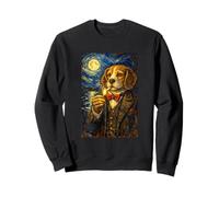 Funny Smoking Elegant Beagle Artwork Vintage Dog in Suit Sudadera