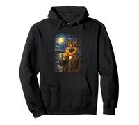 Funny Smoking German Shepherd Artwork Vintage Dog in Suit Sudadera con Capucha