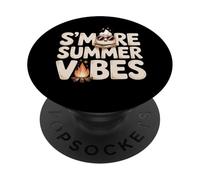 Funny S'more Summer Vibes Camping Diversión al aire libre Humor PopSockets PopGrip Adhesivo