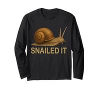 Funny Snail Costume Gift Animal Lover Humor tee Manga Larga