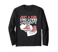 Funny Sneaker Head: Solo una Chica a la Que le encantan Las Zapatillas Manga Larga