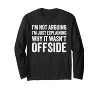 Funny Soccer Gift for Soccer Player Captain Coach Offside Manga Larga
