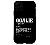 Funny Soccer Portero Definición Ruina Fines de Semana Portero Carcasa para iPhone 11