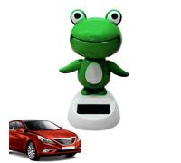 Funny Solar - ABS 6 x 6 x 10 cm | Frog Design Solar Dancing Toy, Cute Animated Shaking Head | Car Dashboard Animal Decoration For Auto And Dashboard Display