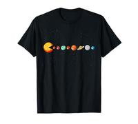 Funny Solar System Astronautas Video Games Sun Eating Planets Camiseta