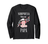 Funny SORPRESA.Vas a ser Papa Camiseta Embarazo Noticia Manga Larga