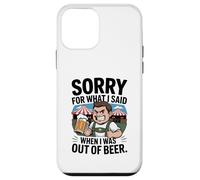 Funny Sorry For What I Said When I Was out of Beer Drinking Carcasa para iPhone 12 Mini