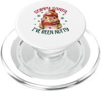 Funny Sorry Santa Squirrel Christmas Holiday I've Been Nutty PopSockets PopGrip para MagSafe