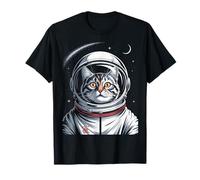 Funny Space Cat Astronaut Cosmic Galaxy Adventure Kids Boy Camiseta