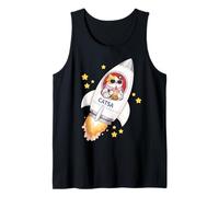 Funny Space Cat Astronauta Bebiendo Boba Bubble Milk Tea Niños Camiseta sin Mangas