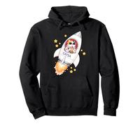 Funny Space Cat Astronauta Bebiendo Boba Bubble Milk Tea Niños Sudadera con Capucha