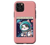 Funny Space Cat Houston We Have a Pawblem Accessories Carcasa para iPhone 11 Pro