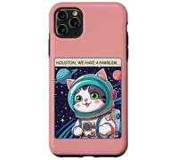 Funny Space Cat Houston We Have a Pawblem Accessories Carcasa para iPhone 11 Pro MAX