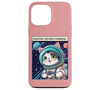 Funny Space Cat Houston We Have a Pawblem Accessories Carcasa para iPhone 13 Pro MAX