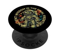 Funny Space Dinosaur Astronaut Cosmic Adventure PopSockets PopGrip Adhesivo