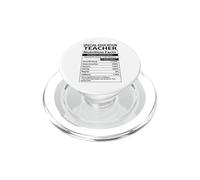 Funny Special Education Teacher Nutrition Facts Label PopSockets PopGrip para MagSafe