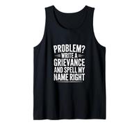 Funny Spell My Name Right Sarcástico Dicho Camiseta sin Mangas