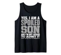 Funny Spoiled Son Quote Design Proud Mom'S Boy Family Humor Camiseta sin Mangas