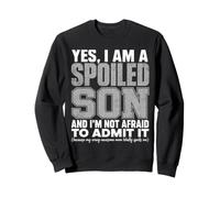 Funny Spoiled Son Quote Design Proud Mom'S Boy Family Humor Sudadera